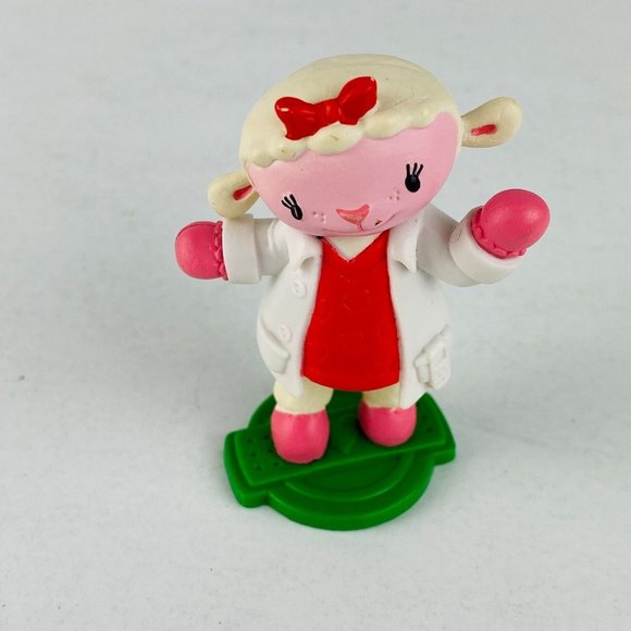Disney Doc McStuffins Lambie Lamb Doctor White Lab Coat Character Figure Toy - Picture 6 of 8